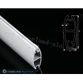 Oval Powder Coated White Aluminum Bottom Rail